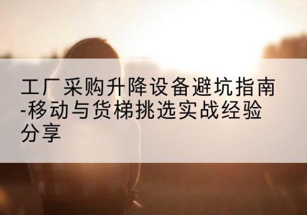 克孜勒苏柯尔克孜移动式升降机怎么选-工厂采购升降设备避坑指南-移动与货梯挑选实战经验分享